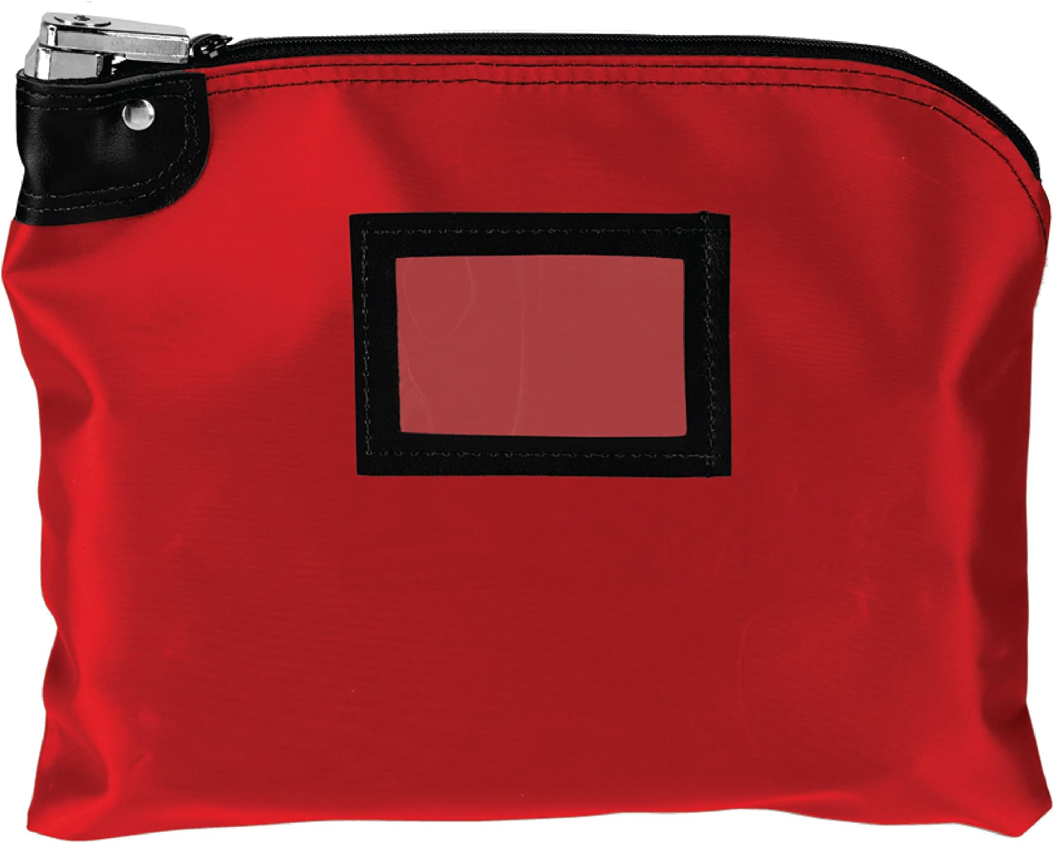 Locking Bank Bag Canvas Keyed Security (Red) Office Products