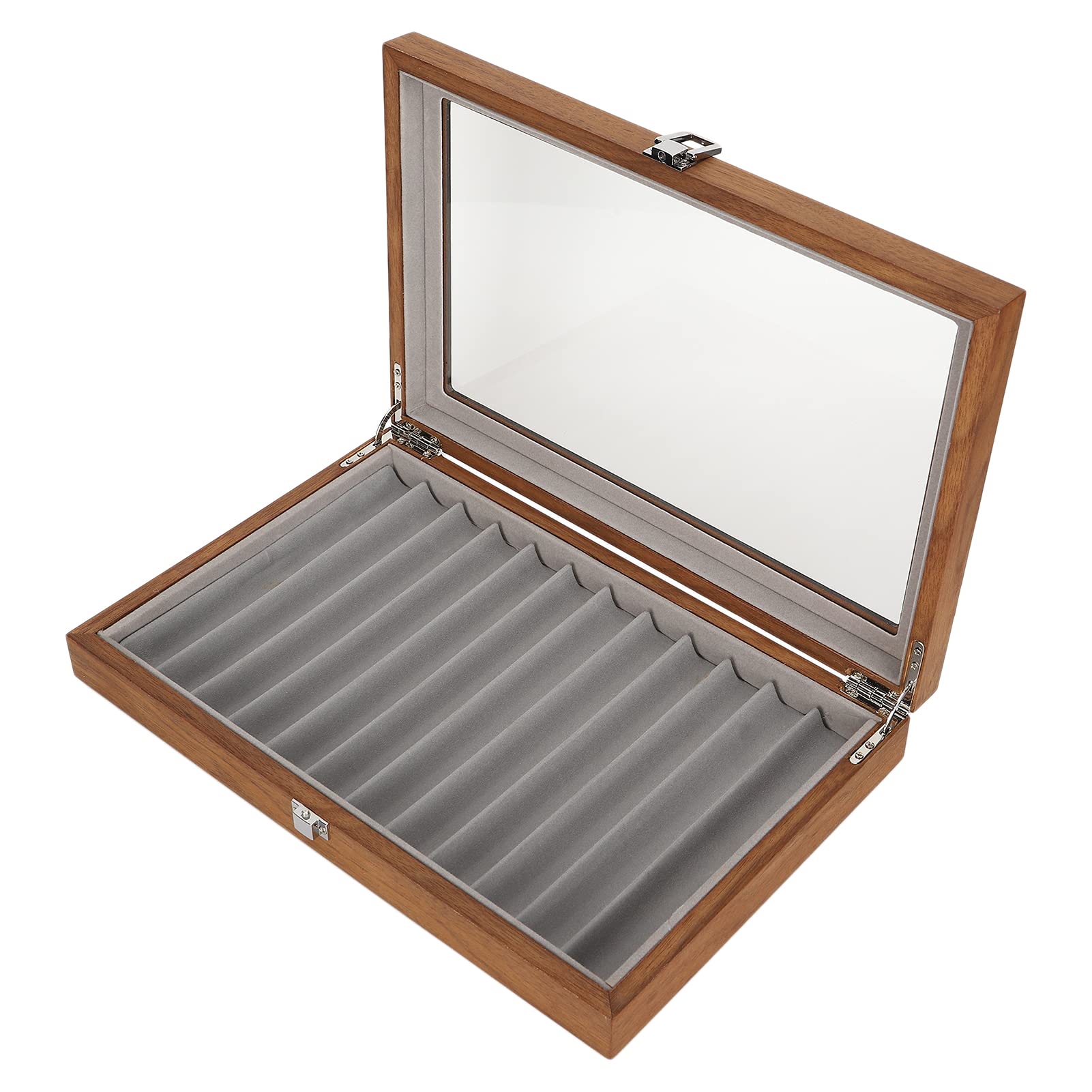 Custodia per Esposizione di Penne Stilografiche in Legno Scatola in Legno di Noce per 12 Penne Confezione per Penne Stilografiche Scatola per Esposizione e