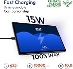 MESWAO 14.1 Tablette Android de pouce, 2025 Comprimé grand écran avec 1080P IPS FHD Grand écran, 10000mAh Batterie longue durée, 8-Core Processeur, 6GB RAM 128GB ROM (1TB Élargir), WiFi, Cadre métallique durable