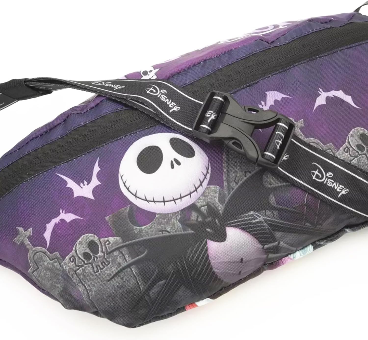 Nightmare Before Christmas Fanny Pack - Bundle of Jack Skellington Belt Bag with Dual Zippers Plus Water Bottle | "NBC" Waist Bag for Kids - Image 4