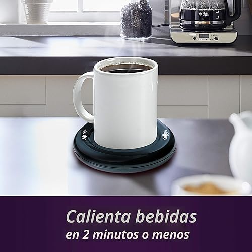 Miniatura 2 de Mr. Coffee Calentador de tazas para café y té, calentador de tazas portátil para escritorios de oficina de viaje y hogar, negro  Regalos para
