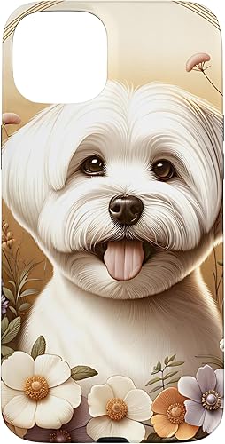 Vista 9 de Maltese Dog Summer Wildflowers Artwork Case for iPhone 17