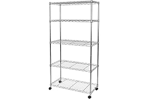 5-Tier Wire Shelving with Wheels: Ultimate Storage Solution