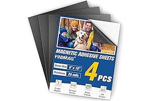 FINDMAG Sheet Magnets with Adhesive: Customizable Magnet Sheet Set