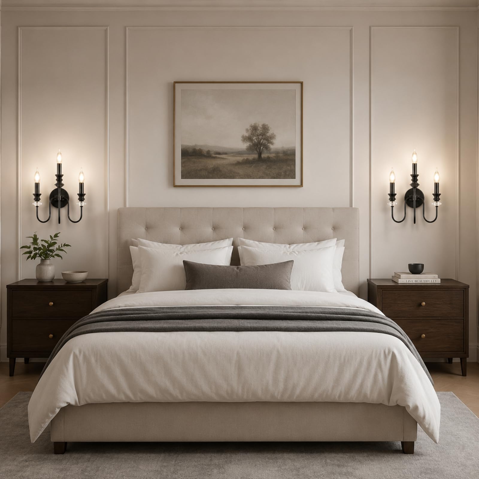 Industrielle Wandlampe Vintage Wandleuchte 3-Flammig für Schlafzimmer Flur