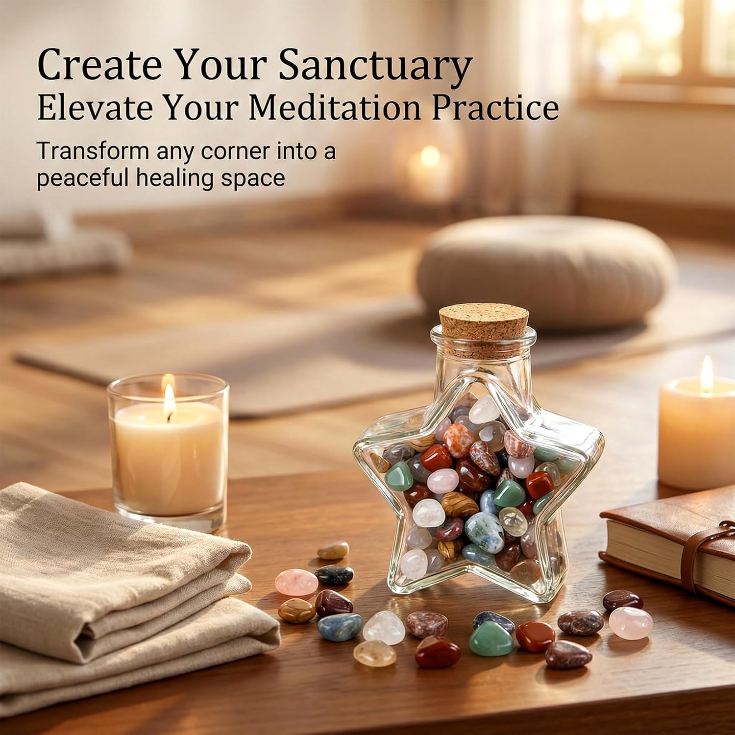 Polished Tumbled Healing Crystals Set – RAINFLOW 70PCS Bulk Multicolor Stones Irregular Natural Crystal Stones 0.5 Inch, Assorted Gemstones for Crafts, Jewelry Making, Home Decor & Gifts, 0.5" - Image 7