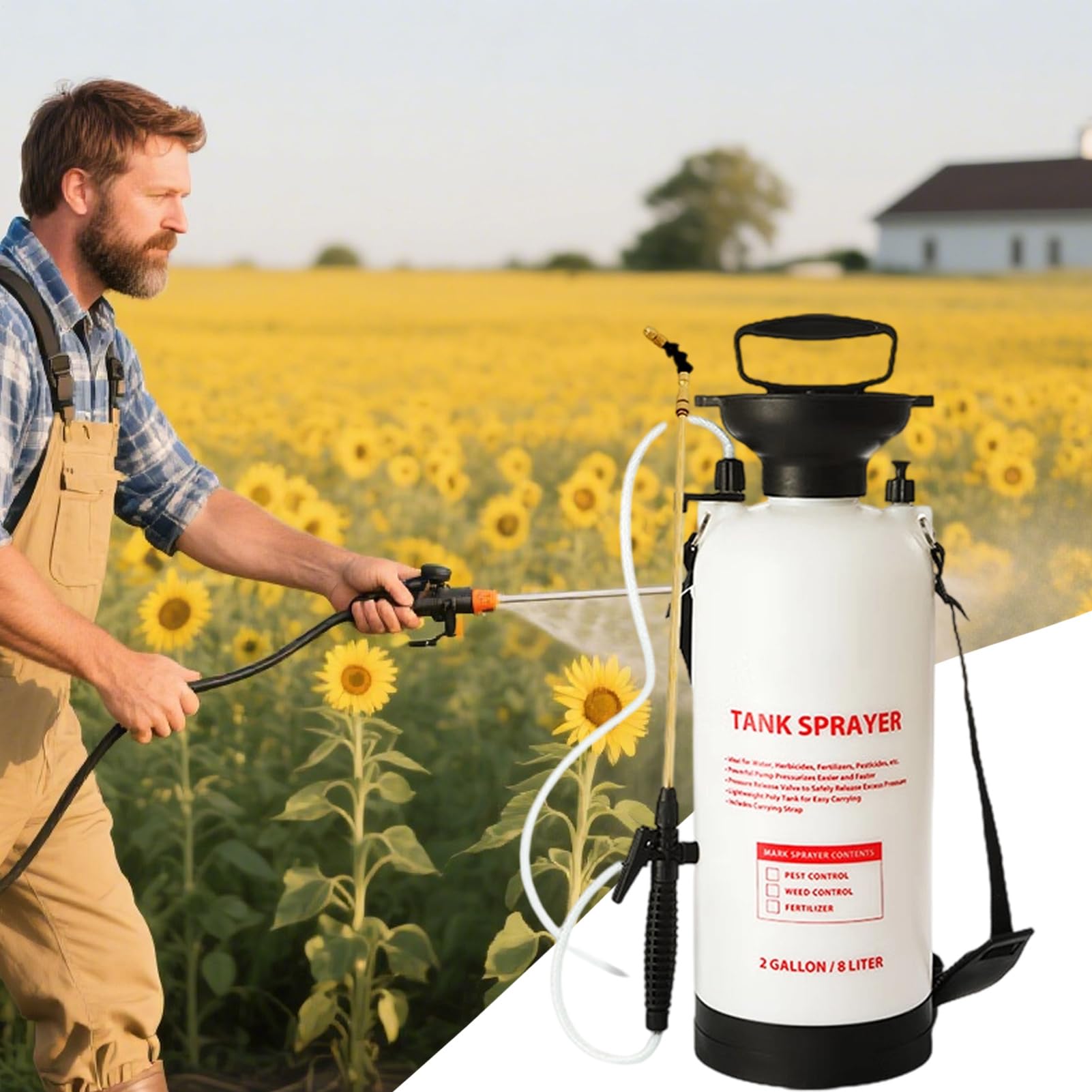 Pumpsprüher für den Garten, Ausrüstung zur manuellen Reinigung und