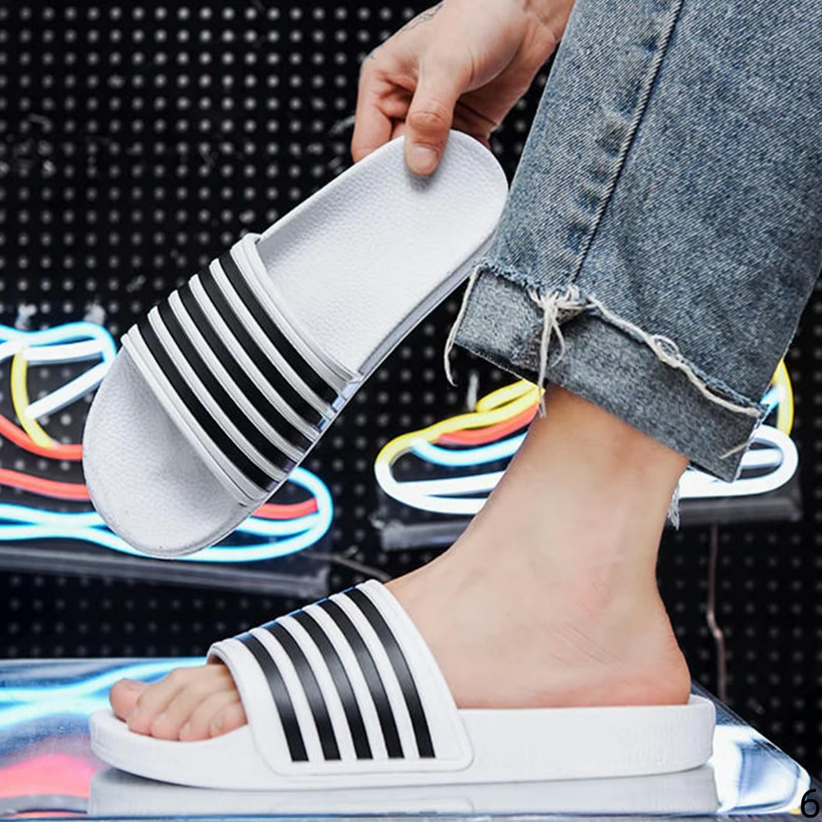 Claquette Hommes Pantoufles Pour Femmes Slides Couples D'été Chaussure De Plage Chunky Slide Soft Flip Casual
