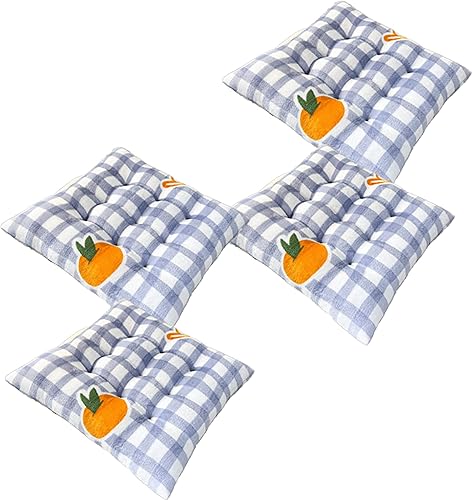 Chair Cushions for Dining Chairs Set of 4 Velvet - Kitchen Chair Cushions Set of 4, Seat Cushions for Kitchen Chairs, Dining Room Chair Cushions,