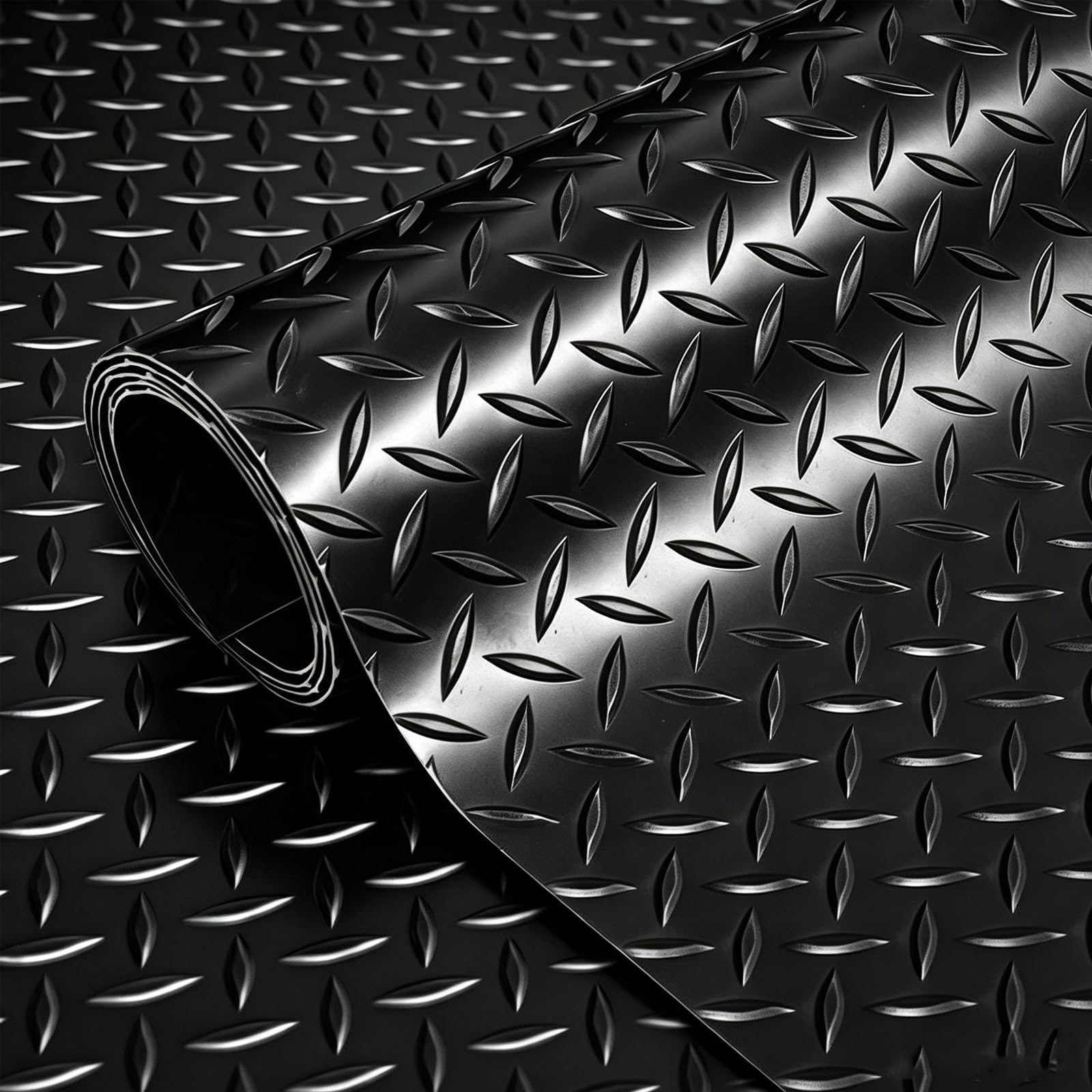 Tapis de sol de garage de qualité supérieure noir durable en rouleau 6m