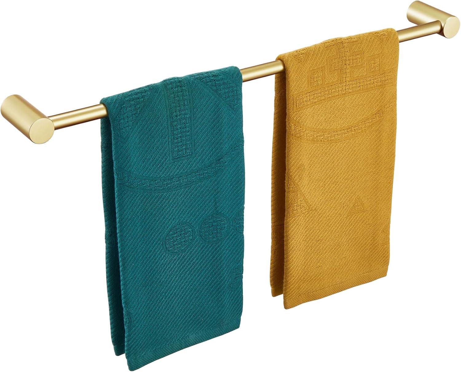 KOKOSIRI Bathroom Towel Rack Wall Mounted 24-Inch Bath Towel Bar Holders for Bathroom Hardware Accessories Brushed Gold Stainless Steel, B4007BG-L24 Brushed Gold 24-Inch