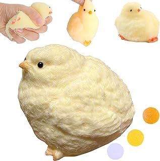 Hamster Squishy & Squishy Chick,Cute Soft Hamster Squeeze Toys,Handmade Chick Ultra Soft Fidget Toys for Stress Relief