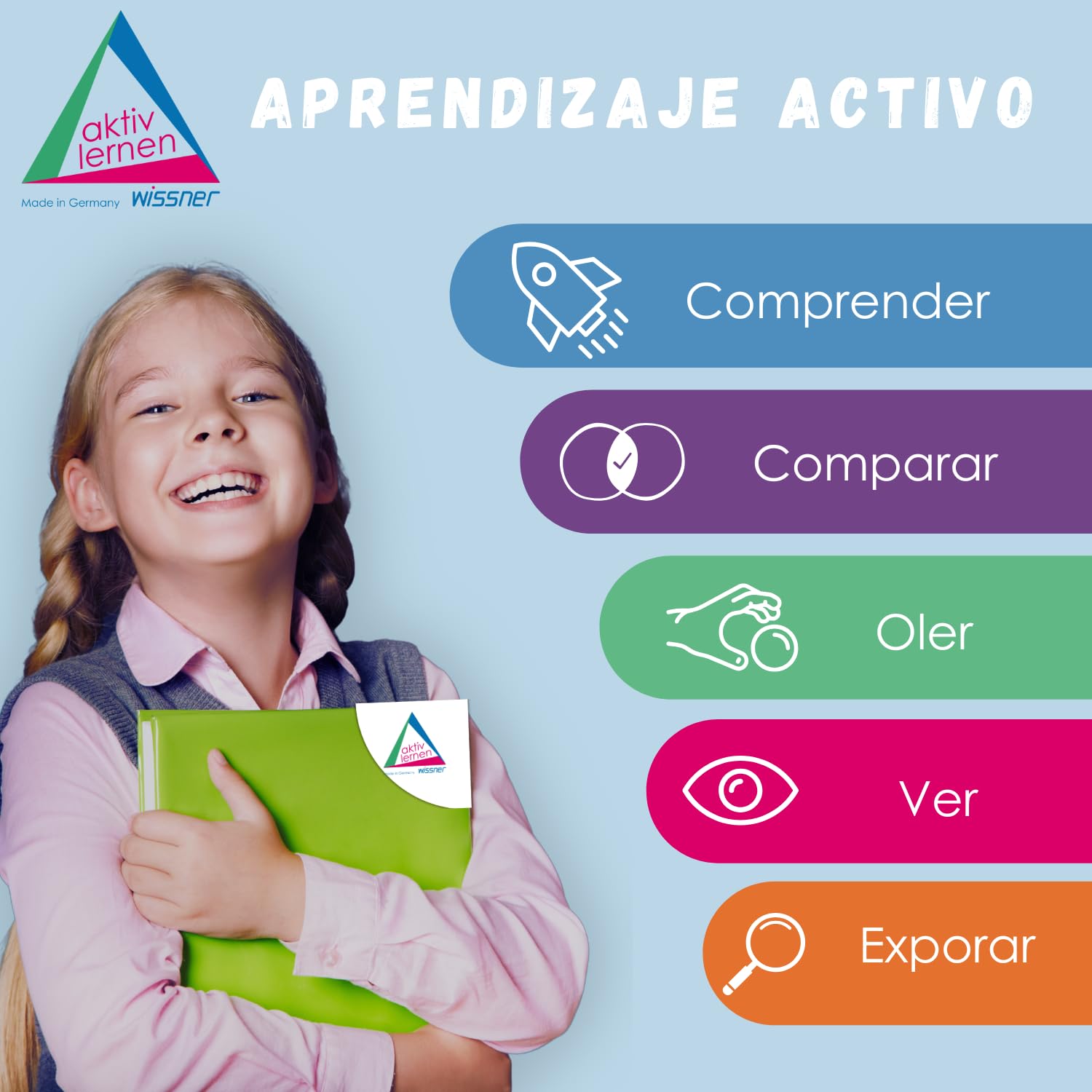 WISSNER® Aktiv lernen - Juego de Las matemáticas, calcular en el Rango Decimal el Sistema de Diez con Las Barras de Dienes - RE-Wood®
