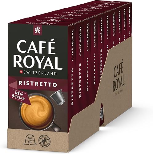 Café Royal Ristretto - Cápsulas para cafetera Nespresso (100 unidades, intensida