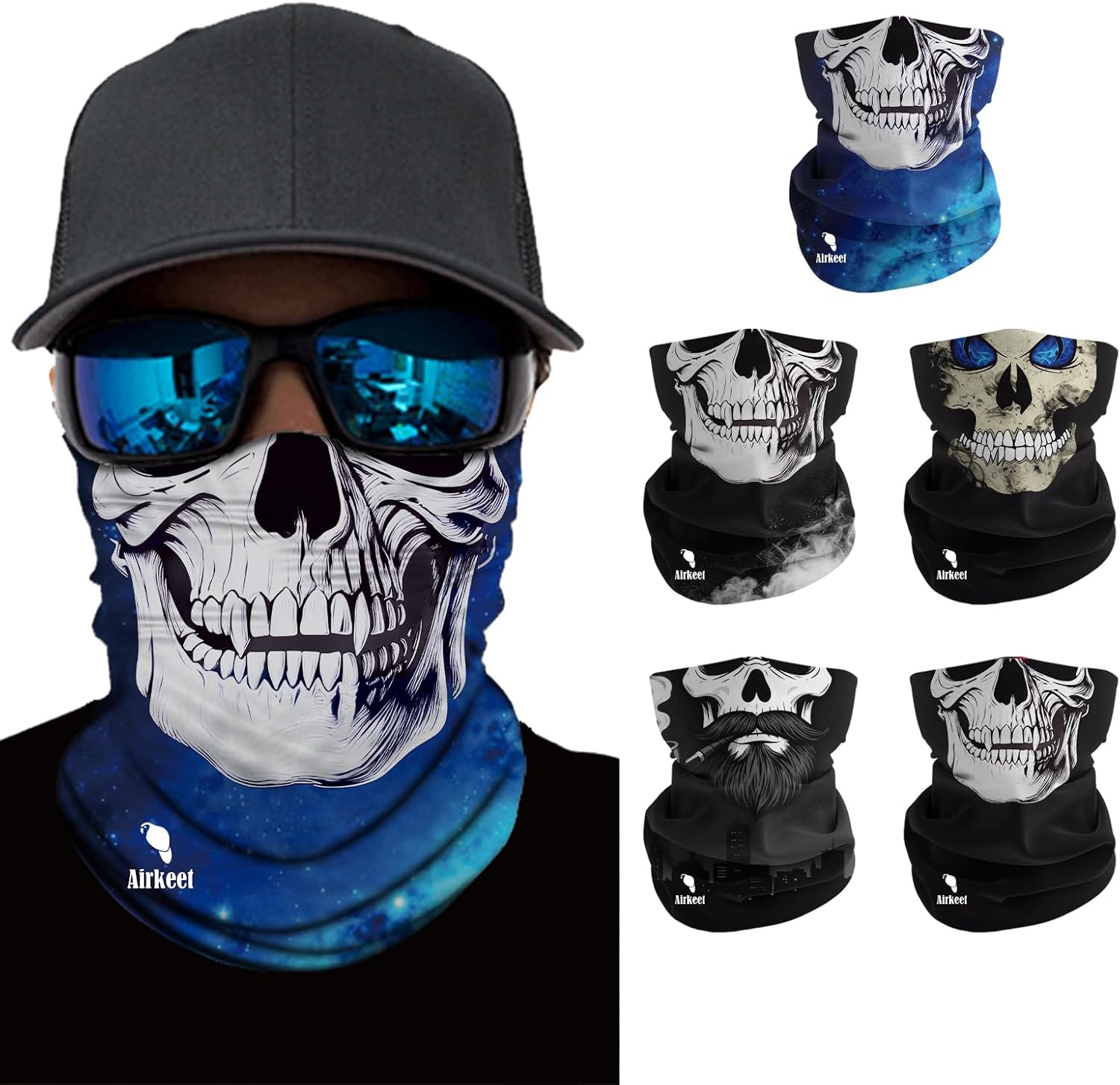 Breathable Neck Gaiter UPF 30+ Sun Protection Face Mask for Men