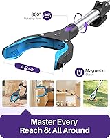 Vista 3 de KEKOY Pro - Herramienta de recogida de 40 pulgadas, paquete de 2, agarradores plegables para personas mayores, palo de basura resistente