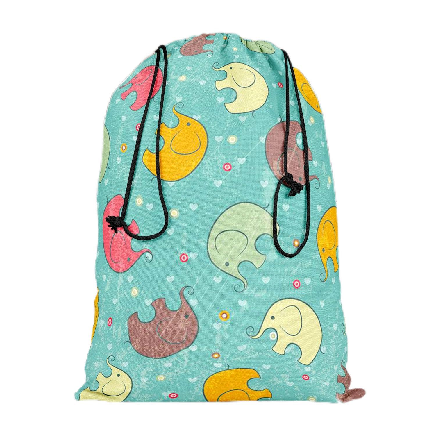 artzfolio Baby Elephants D1 | Reusable Sack Bag | Bag for Gym, Storage, Vegetable & Travel-picture-21