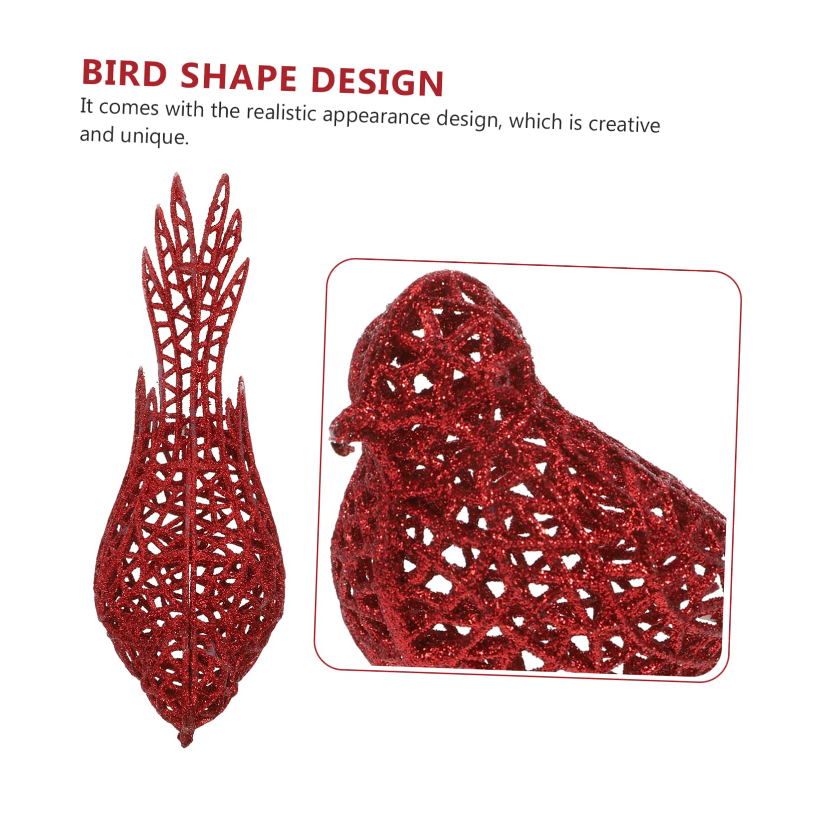 Alipis 3 Set Di Decorazioni Natalizie Con Uccelli Decorazioni Per Lalbero Di Natale Ornamenti Per Uccelli Decorazioni Festive 5 Pezzi * 3