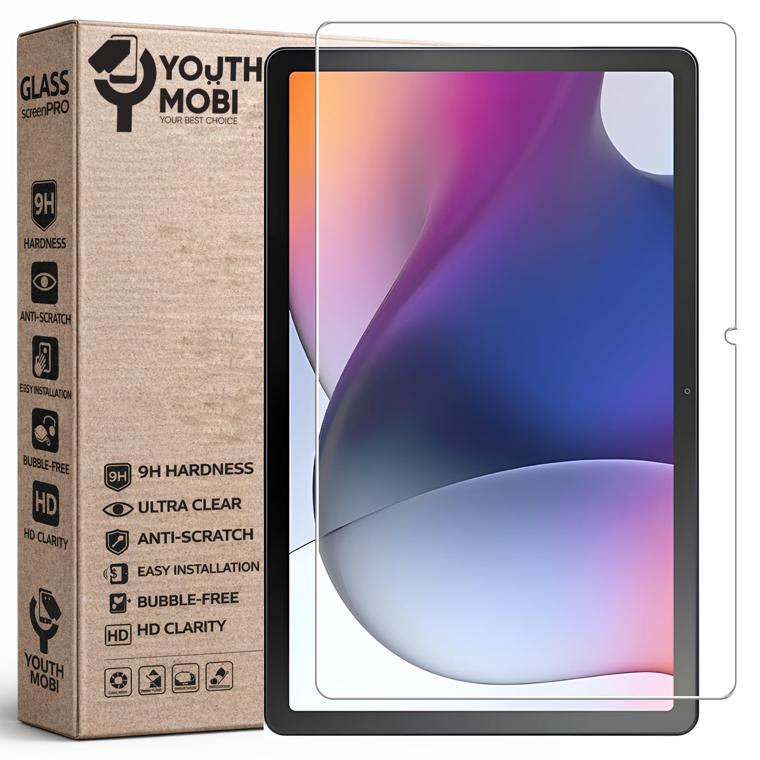 Tablet Tempered Glass Full Screen Protector For Motorola Moto Tab G62 Tablet - (Transparent) Pack of 1-image-11