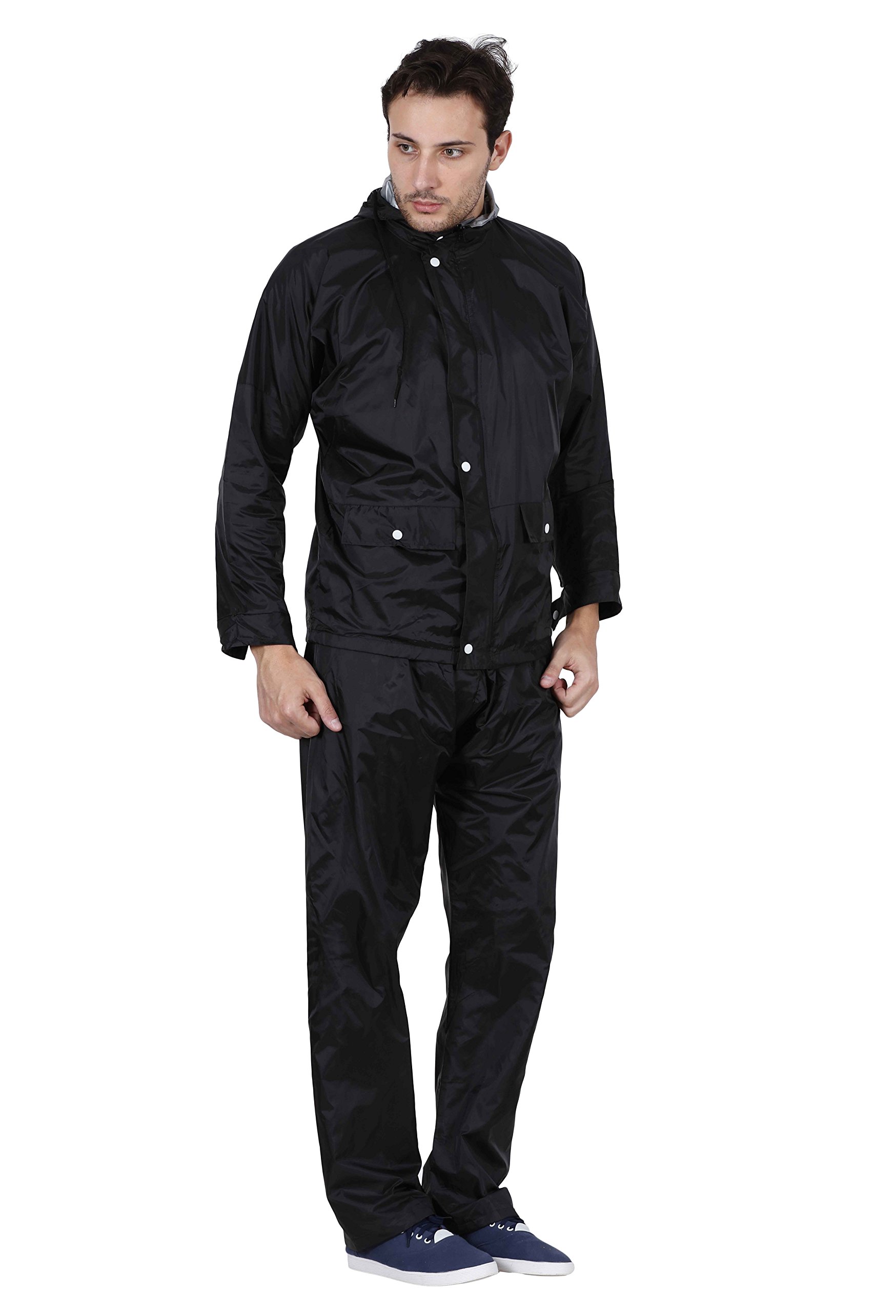 Self Design Men & Women Raincoat-156