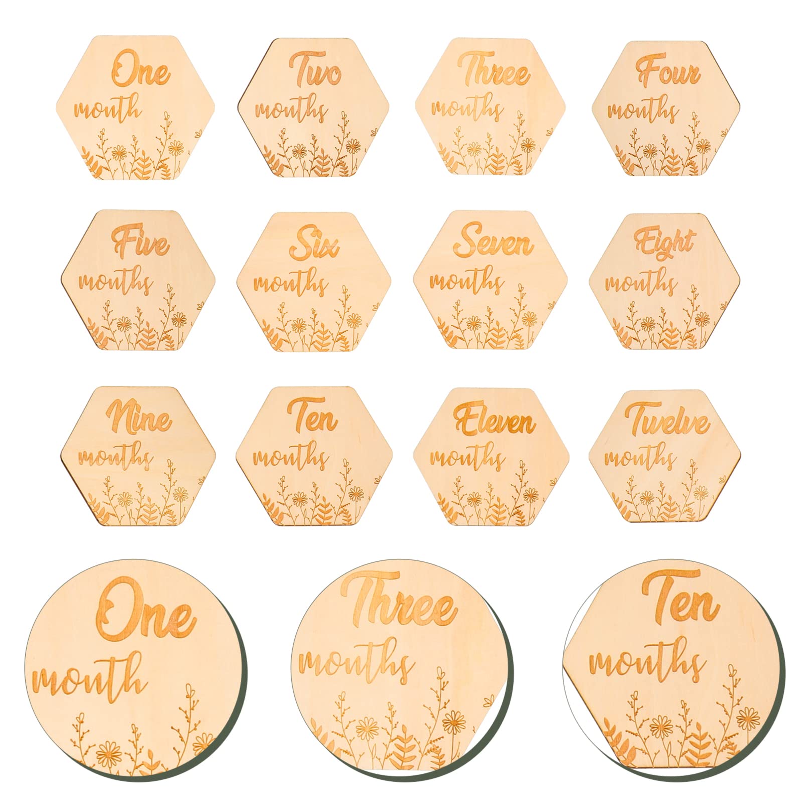 DECHOUS 36stücke Teiliges Meilensteinkarten Für Junge Mädchen Dekorative Fotokarten Für Neugeborene Monatliche Erinnerungen Für Babyshower Und Besondere Anlässe Wunderschönes Design