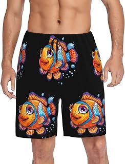 Mens Pajama Shorts Soft Lounge Bottoms Sleepwear Pj Pants With Pockets S-4XL