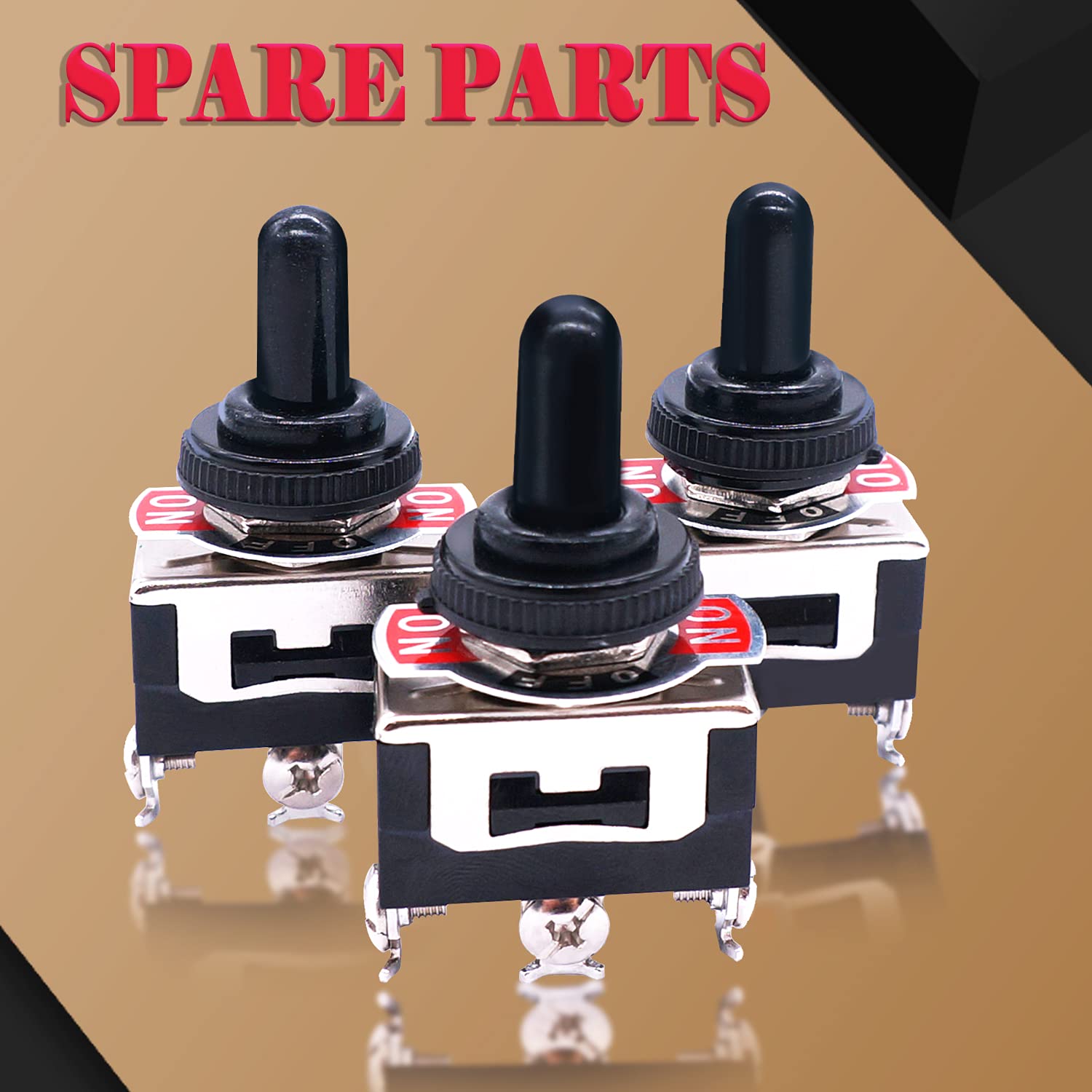 Twidec/Heavy Duty Rocker Momentary Toggle Switch and 16A 250V AC SPDT 3 Position 3 Pin (ON)-Off-(ON) Switch