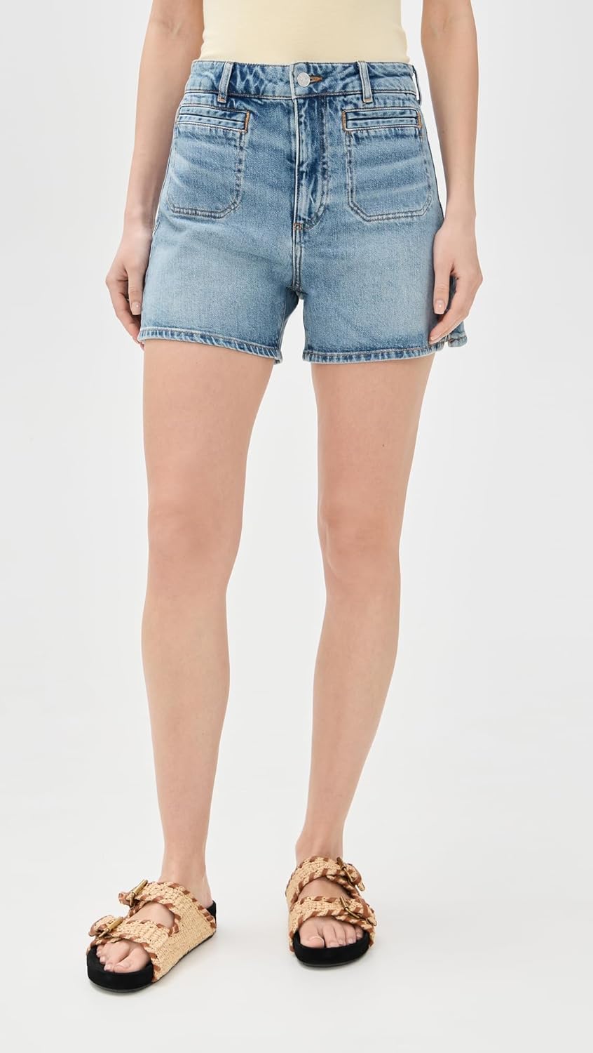 PAIGE Women's Dani Shorts with Double Welt Stitch Through Pockets - Image 2