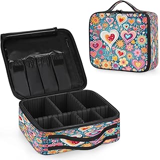 Valentine's Day Love Makeup Bag for Travel, C...