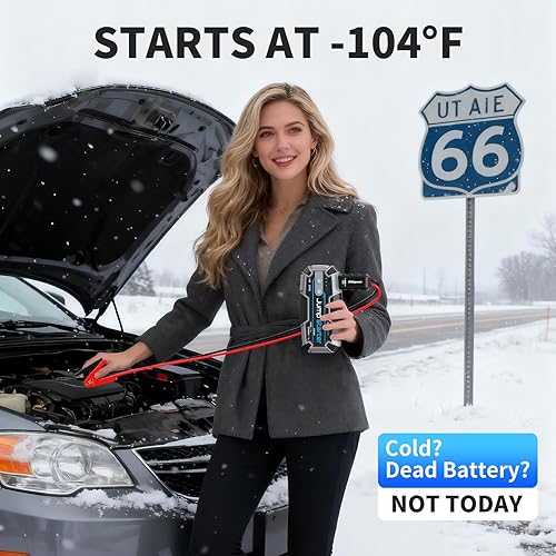 Miniatura 2 de Arrancador de 12 V 2000 A con PD de 100 W de carga rápida y batería impermeable IP67, arrancador portátil para automóvil, batería muerta, gancho