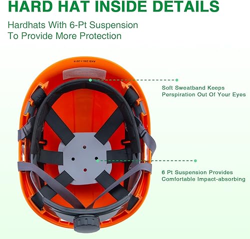 Miniatura 6 de LOHASTAR - Casco forestal con protector facial y orejeras casco de seguridad con motosierra forestal jardín árbol leña trabajo arborista escalada