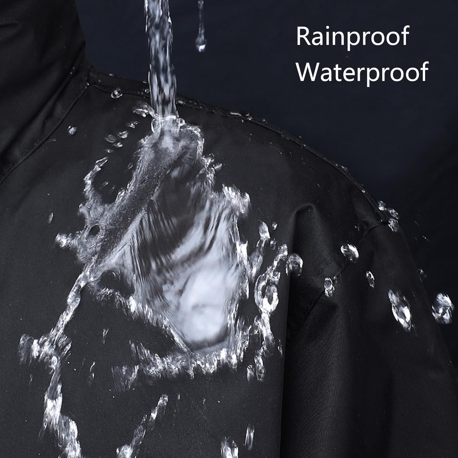 Tute Antipioggia Impermeabili Sicurezza Riflettente All'aperto Divisa Pantaloni Giacca Antipioggia Traspirante Set per Dovere, Ciclismo, Campeggio