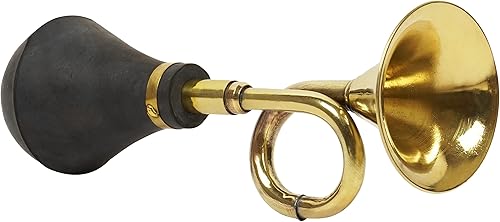 Miniatura 6 de Bocina de Clarín de Latón Vintage Retro Bocina de Payaso de Metal con Bombilla de Aire y Presión para Auto Antiguo - Taxi - Carrito de Golf