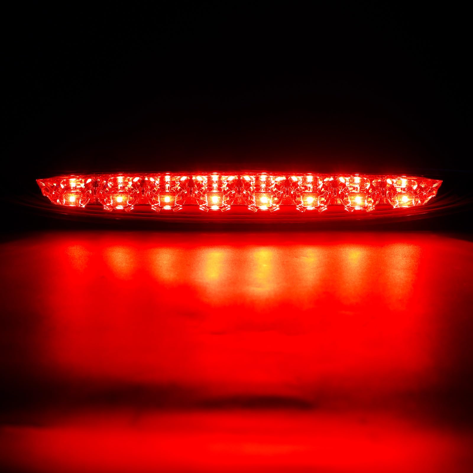 Baceyong Troisième Feu Stop à LED, 3e Feu Stop Arrière à Montage Haut Compatible avec Mini Cooper R50, R53 2002-2006, remplace 63256935789, lentille rouge