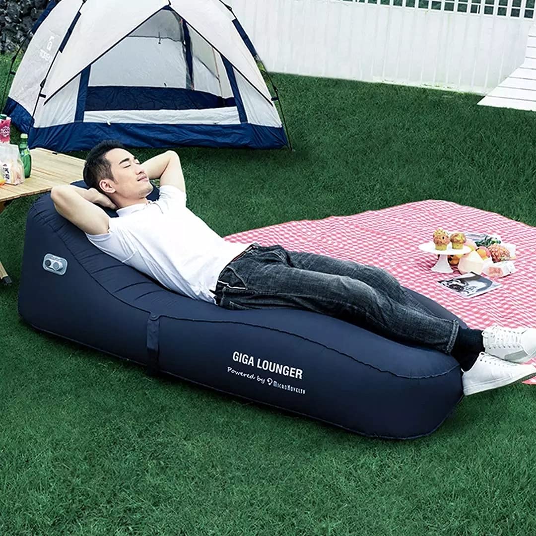 Colchones Camping Coloque de Ocio Inflable Plegable de la Tumbona portátil for la Oficina del hogar del hogar del hogar Esterilla Camping