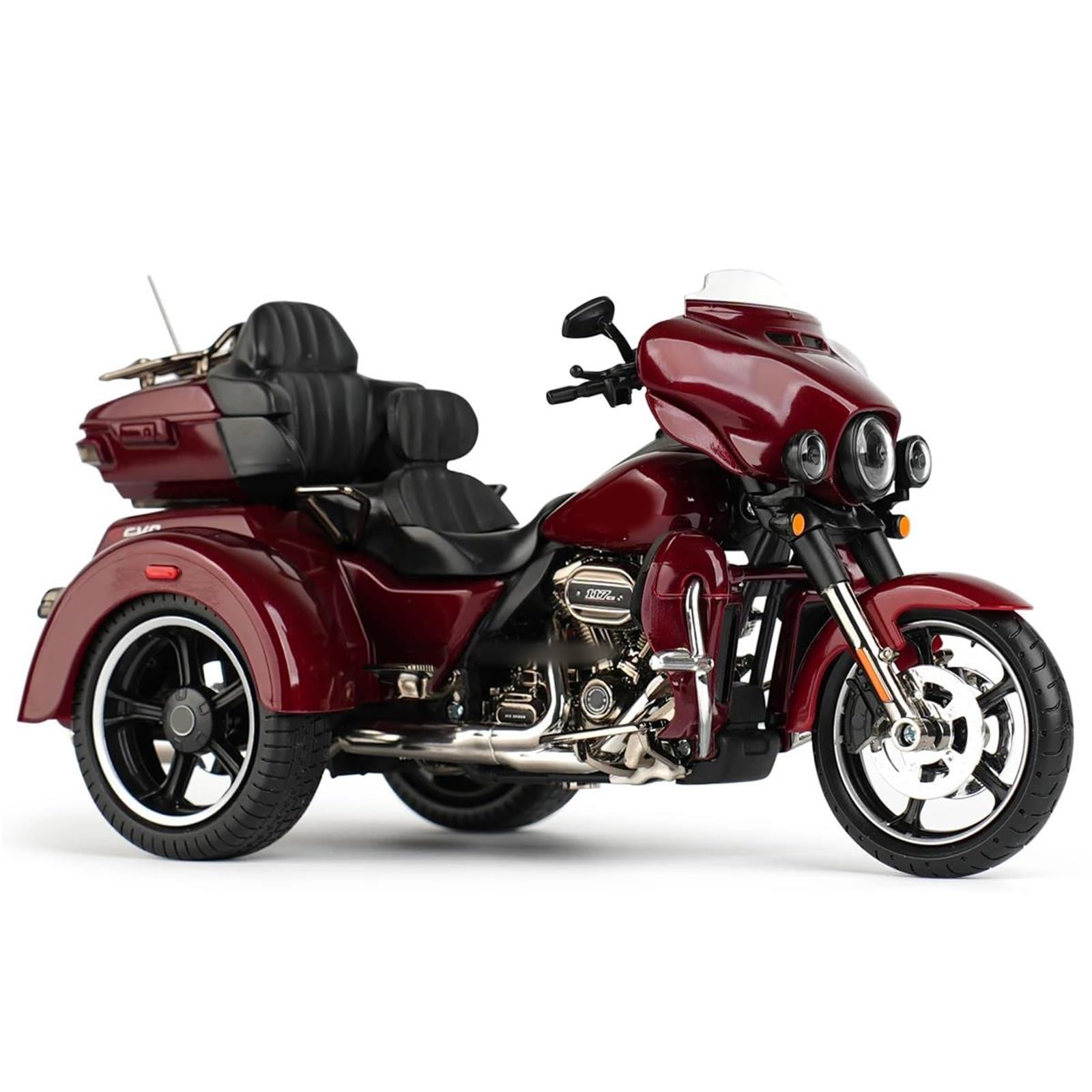 1:12 pour Harley pour Davidson 2021 CVO Tri Glide Trikes Véhicules Moulés sous Pression Loisirs De Collection Modèle Moto Jouets
