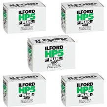 Ilford 1574577 HP5 Plus 5 Pack, Black & White Film, 35mm, ISO 400, 36 Exposures