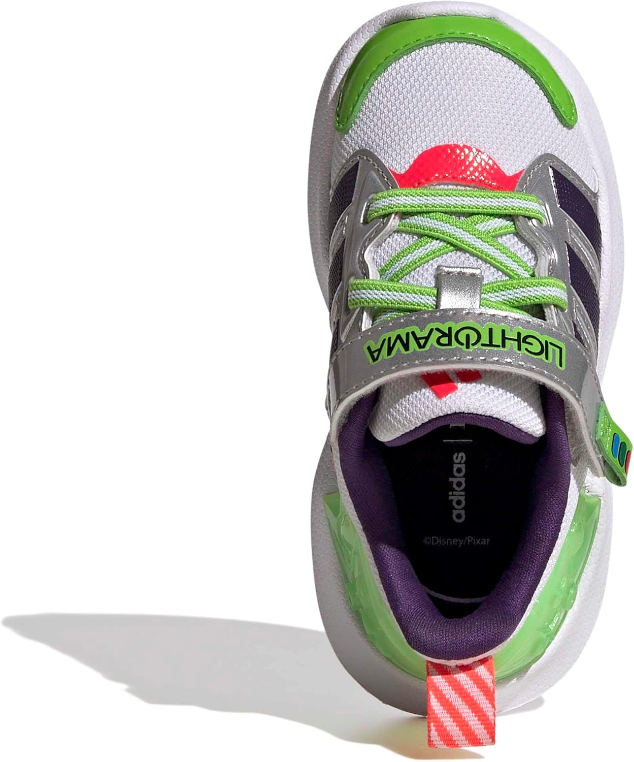 adidas Boys Marvel Lightorama Spider-Man Sneakers Shoes - Red image 2