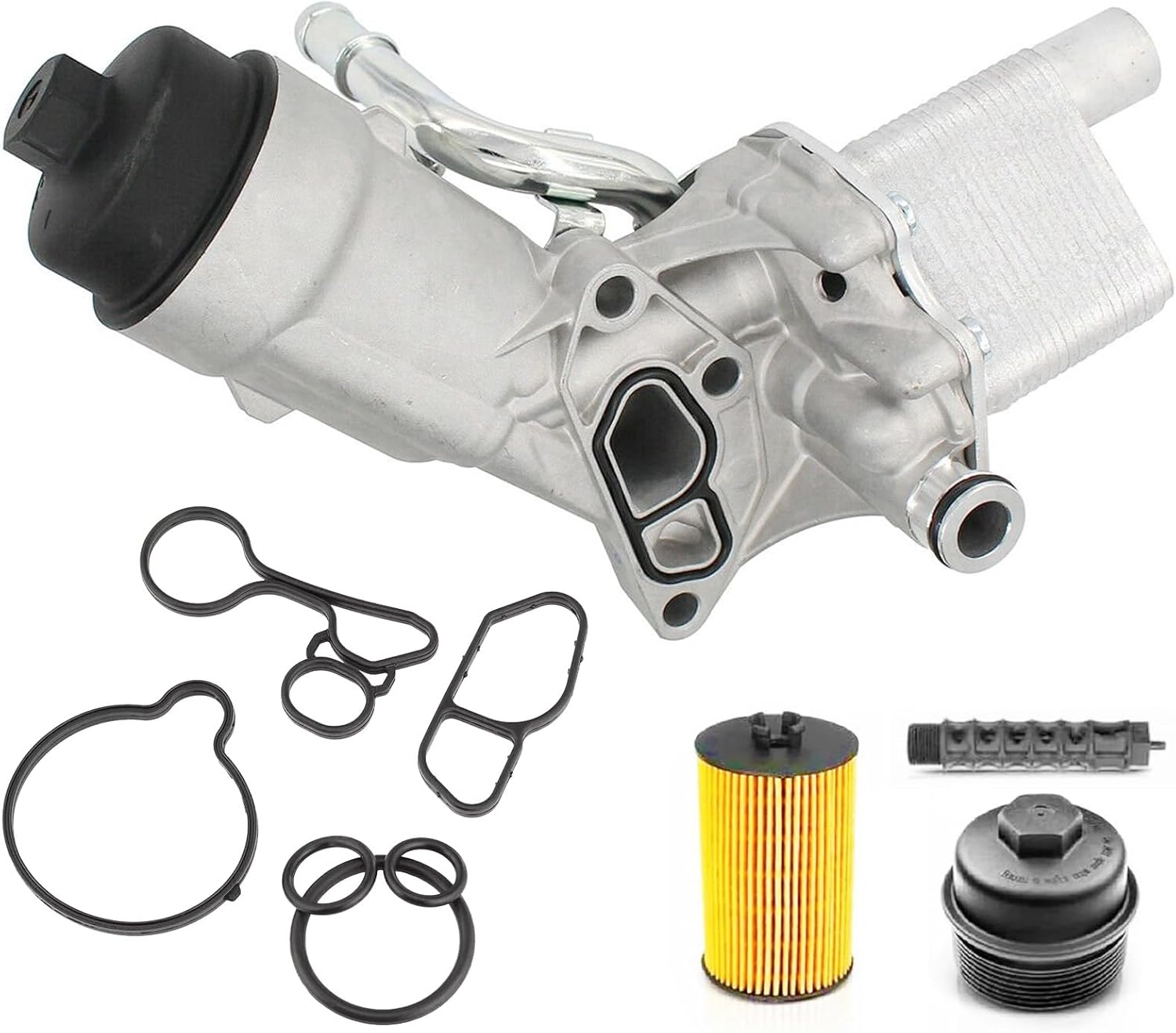 918-428 55566784 Engine Oil Cooler Housing Assembly 1.4L Filter Adapter for Chevy Cruze 2011–2016, Cruze Limited 2016, Sonic 2012–2020, Trax 2013–2021, Buick Encore 2013–2021 | Replace 55565385