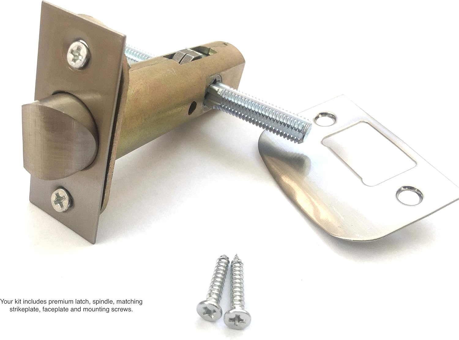 Hi-End Leaf’n Shell Door knob Set-Depression Crystal Knobs-the Finest Installation hardware to fit any door as listed in menu drop downs. (Passage 2-3/8" Backset-standard)