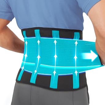 Clever Yellow Premium Back Support Belt, Back Brace, Lumbar Support Belt, Lower Back Support for Men and Women, Back Braces for Lower Back Pain, Sciatica Pain Relief Products L