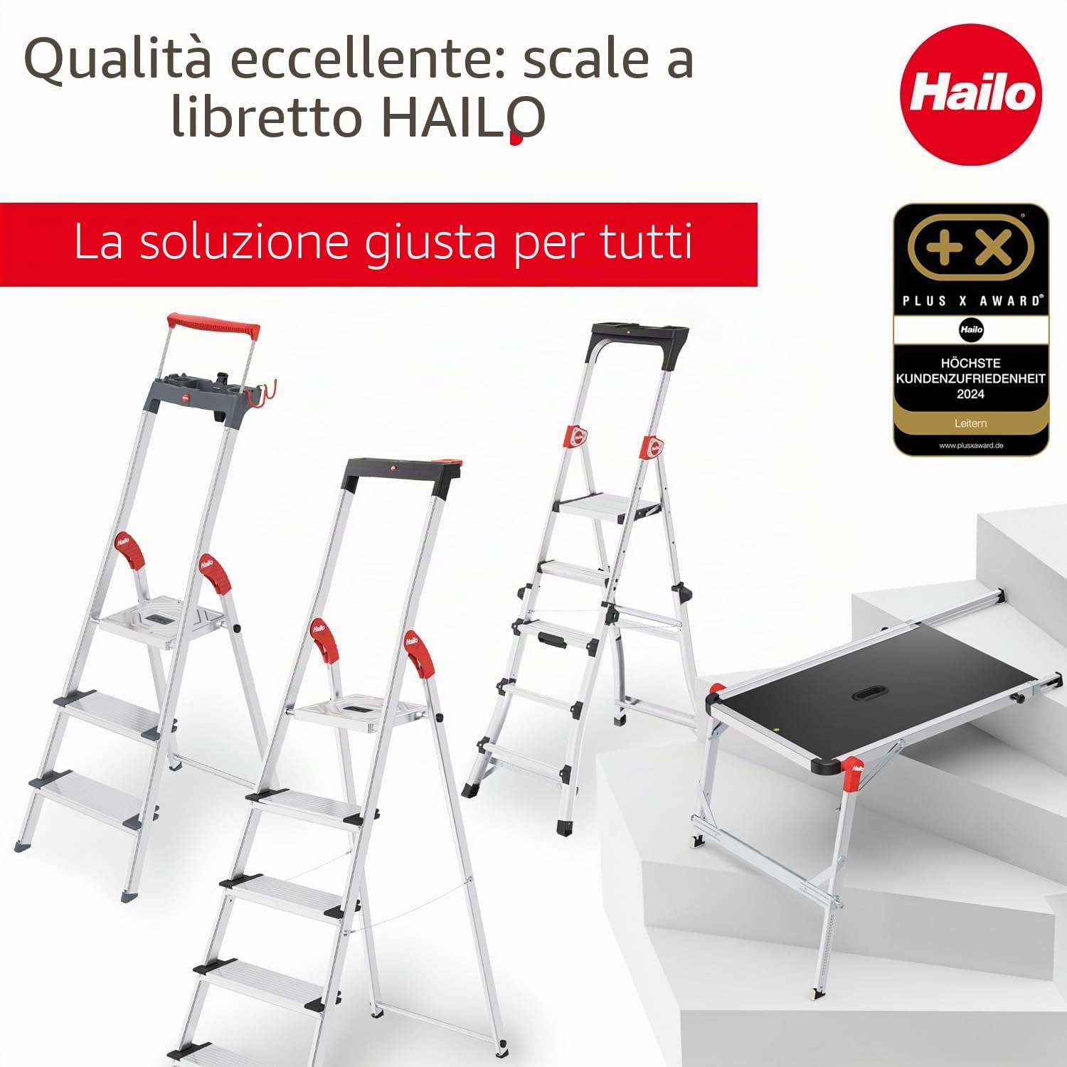 HAILO Piattaforma di lavoro in alluminio TP1