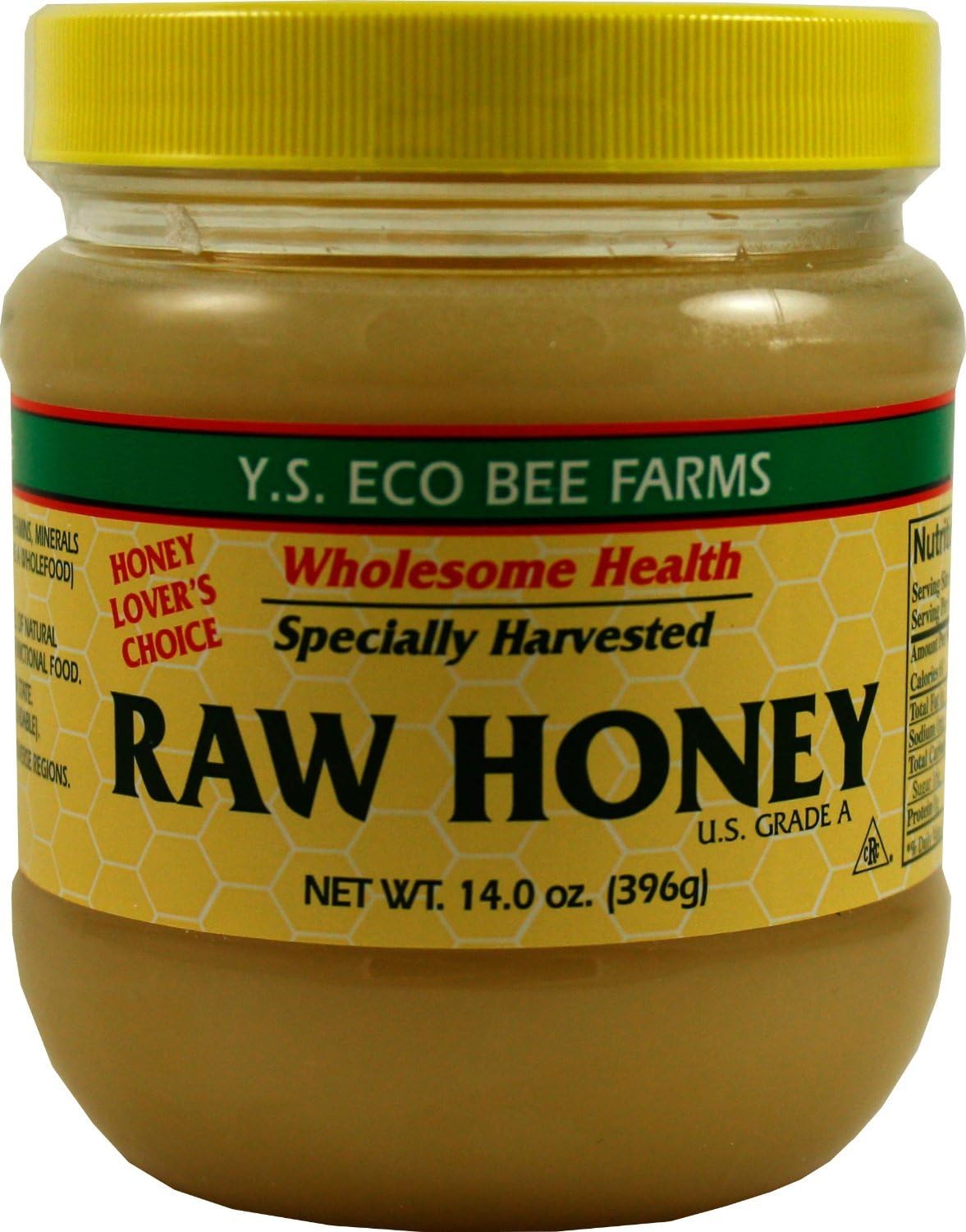 Y.S. Eco Bee Farms YS Organic Honey (Raw) 14 oz. Pack of 2
