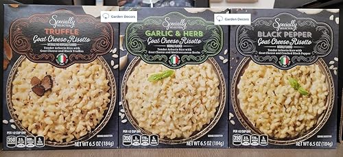 Specially Selected Risotto de queso de cabra variedades surtidas ajo y hierbas pimienta negra trufa 65 onzas 649oz tres cajas