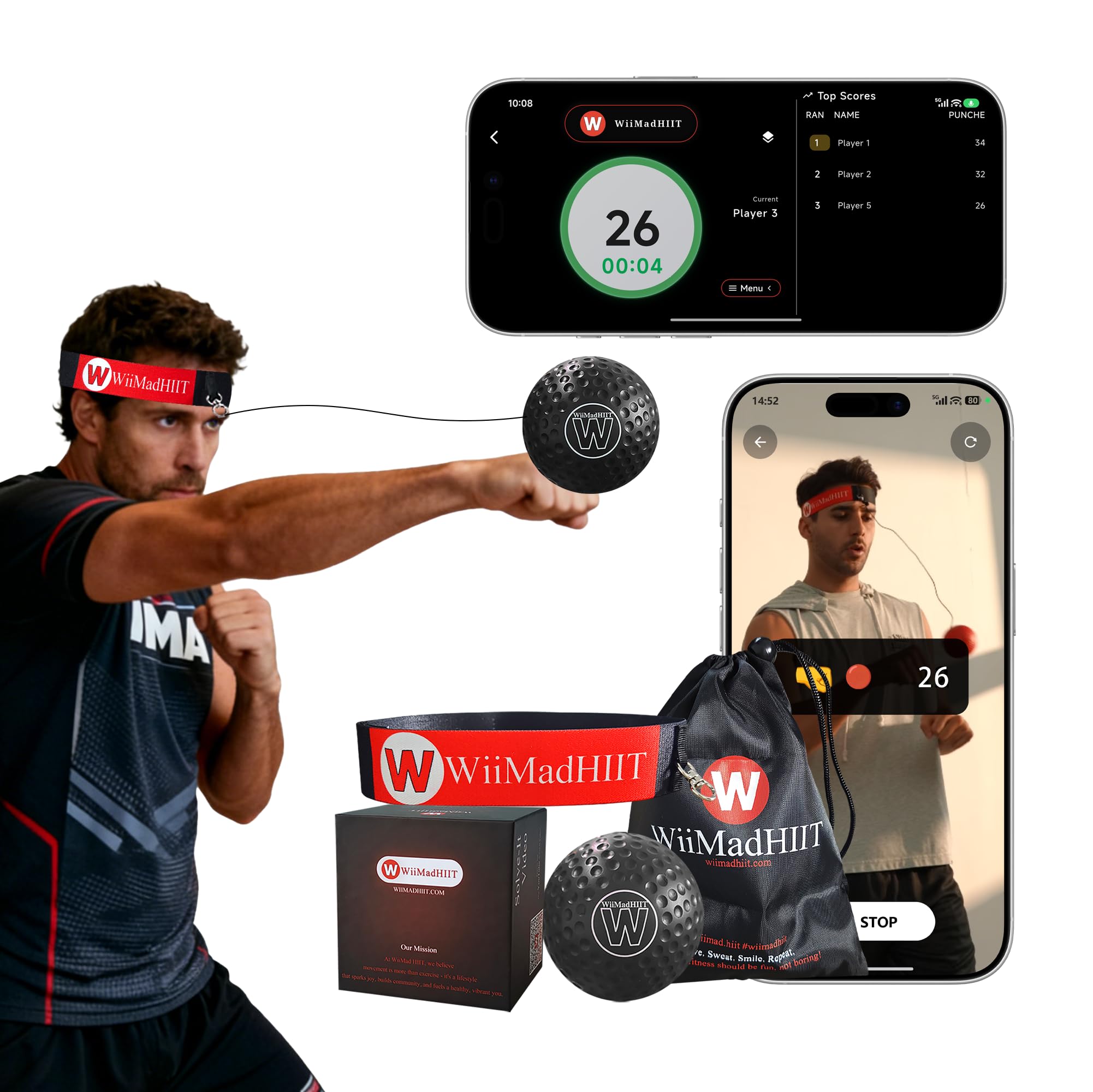 WiiMad Boxing Reflex Ball