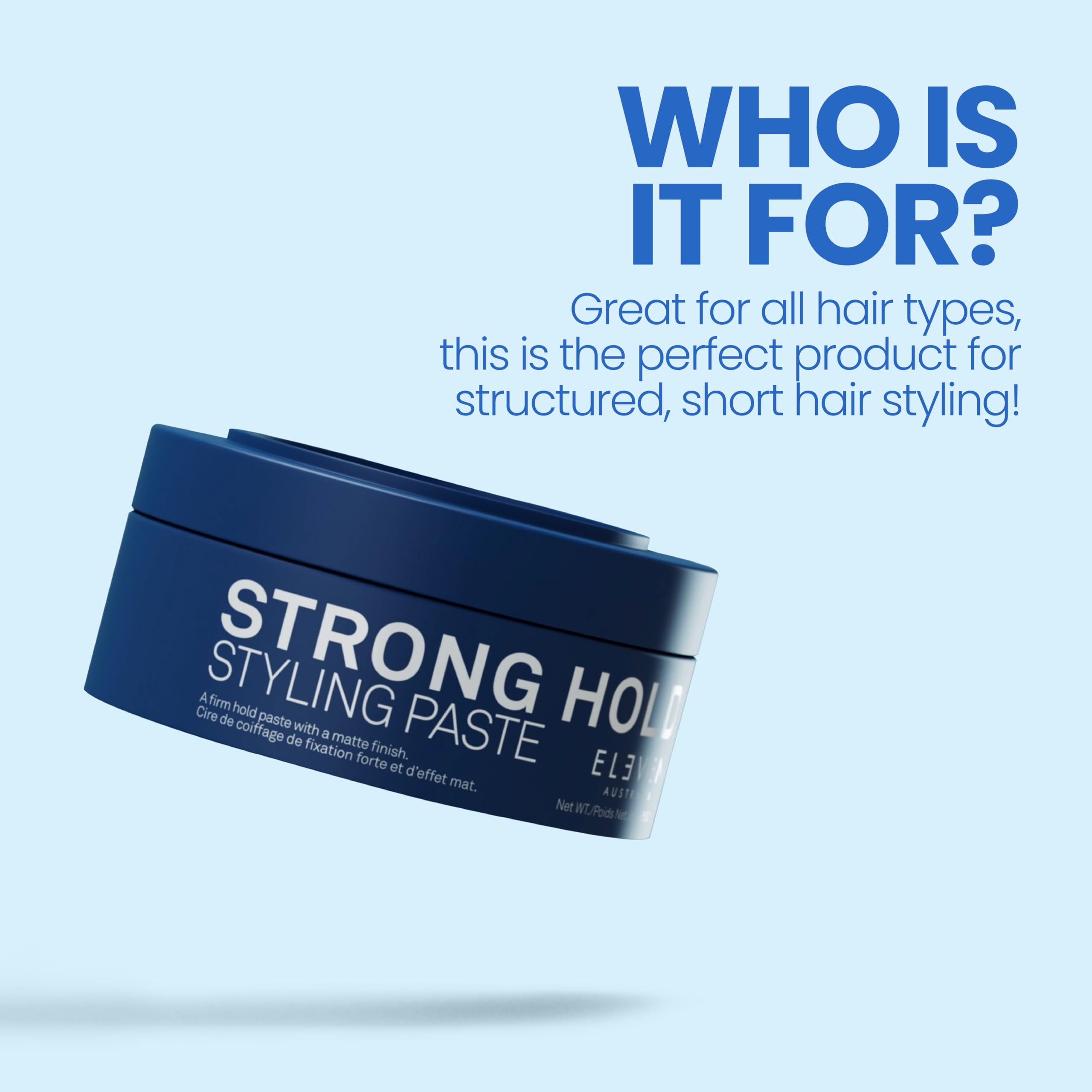 ELEVEN AUSTRALIA Strong Hold Styling Paste 85 Gr per chi cerca qualità e praticità, per uso pratico e risultati affidabili, 85 g, cod. 1674-03040