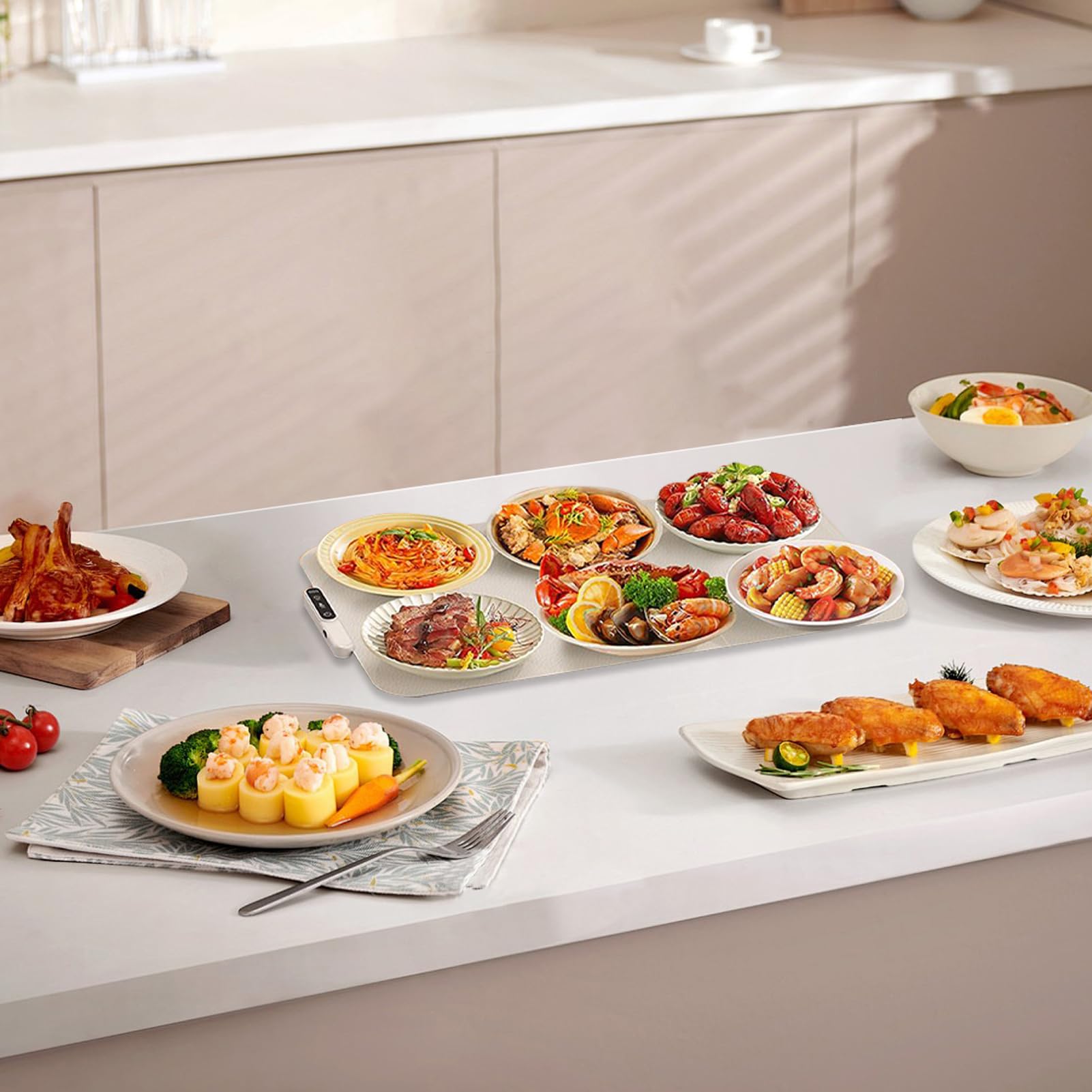 Tappetino Per Riscaldare Il Cibo - Tappetino Elettrico Arrotolabile | Versatile Riscaldante Per Alimenti In Silicone, Tappetinoo Riscaldante | Attrezzature E Forniture Per Servizi Di Ristorazione