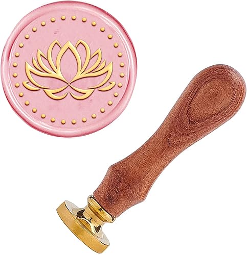 CRASPIRE Sello de cera, sellos de sellado de cera, sello de cera vintage, sello de madera retro, sello de latón extraíble, mango de madera para disponible en Yaxa Guatemala