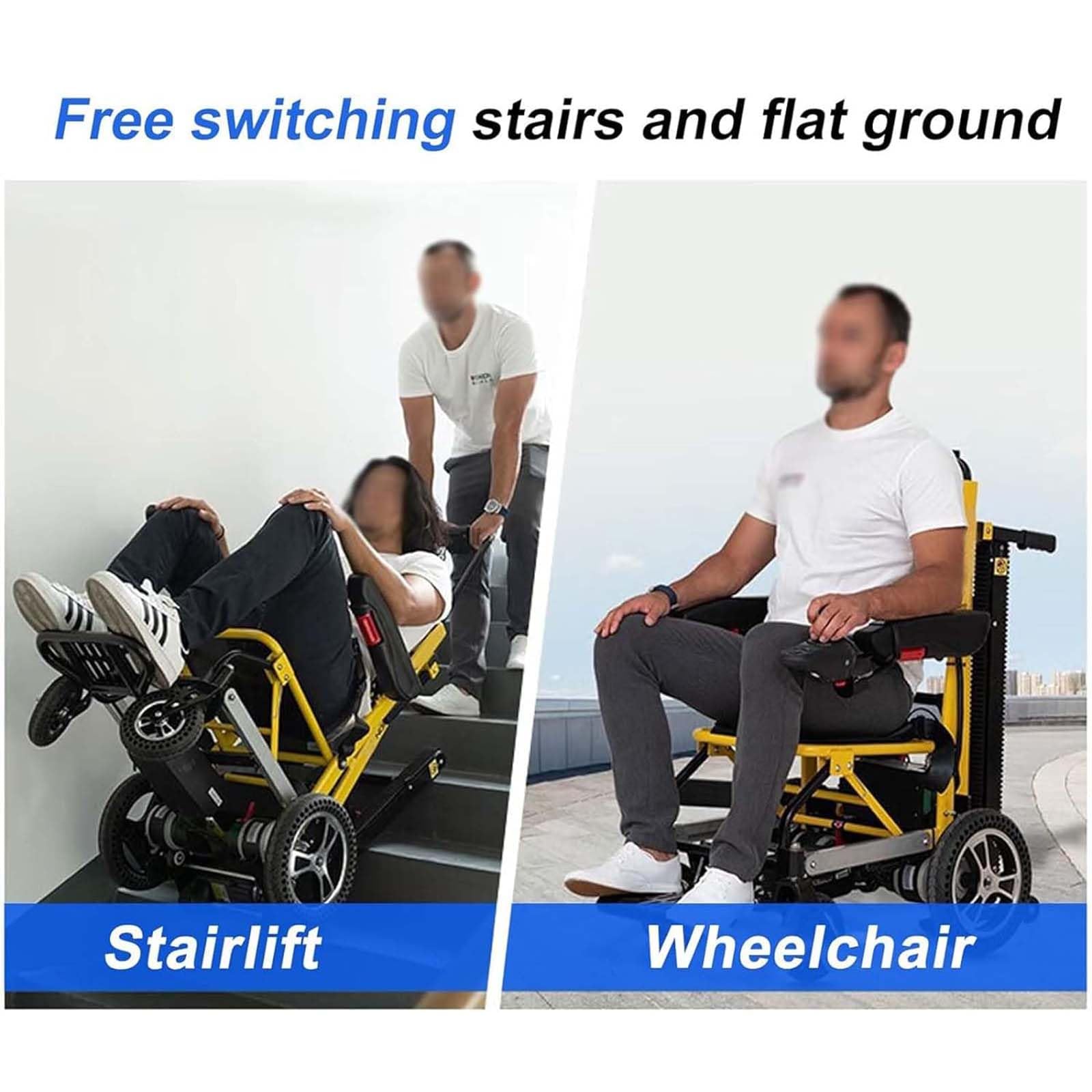 Elevadores De Escaleras Eléctricos Silla para Subir Y Bajar Escaleras Sin Esfuerzo Salvaescaleras para Personas Mayores Silla De Ruedas Eléctrica Plegable Movilidad