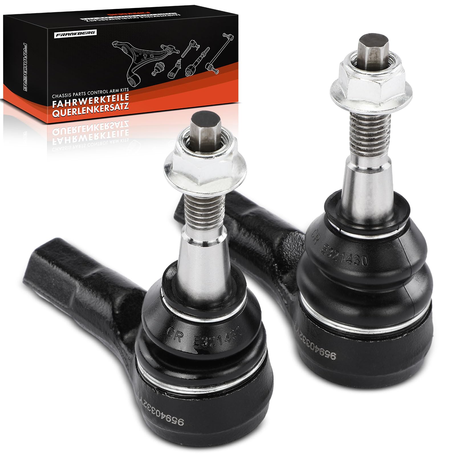Frankberg 2x Rotules Direction Essieu Avant Gauche Droite Compatibles avec Captiva C100 C140 2.0L-3.2L 2006-2024 Antara L07 2.0L-3.2L 2006-2024 Remplacer# 95940332